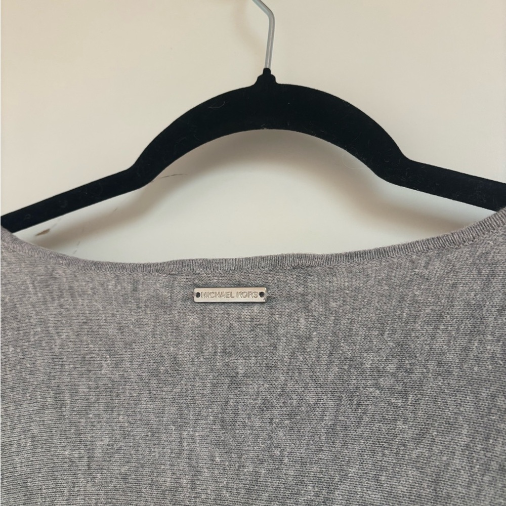 Michael Kors Heather Gray Knit Top - Picture 3 of 7